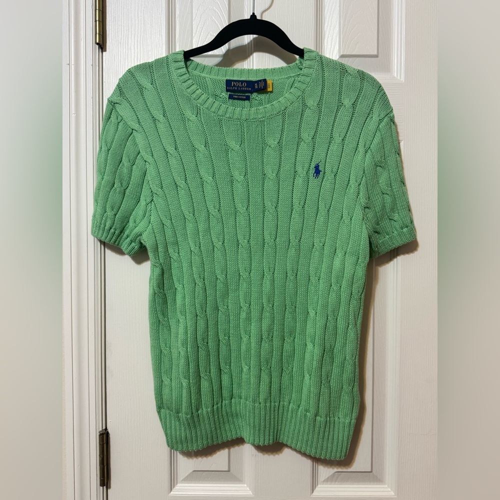 Polo Ralph Lauren Cable Knit Short Sleeve Sweater